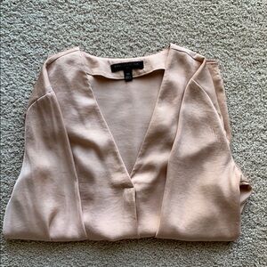 Banana Republic Pale Pink V-Neck Blouse